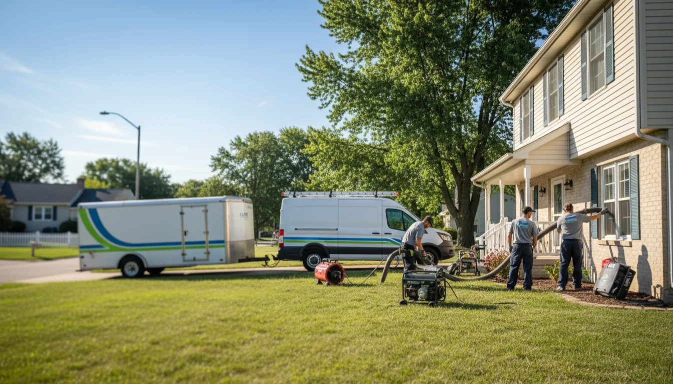Flooded Basement Restoration And Cleanup With Repair in Carney, MI near me